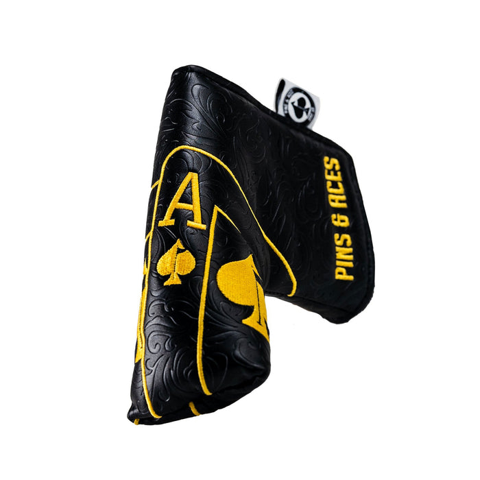 Pins & Aces Black/Gold Ace of Spades Blade Headcover