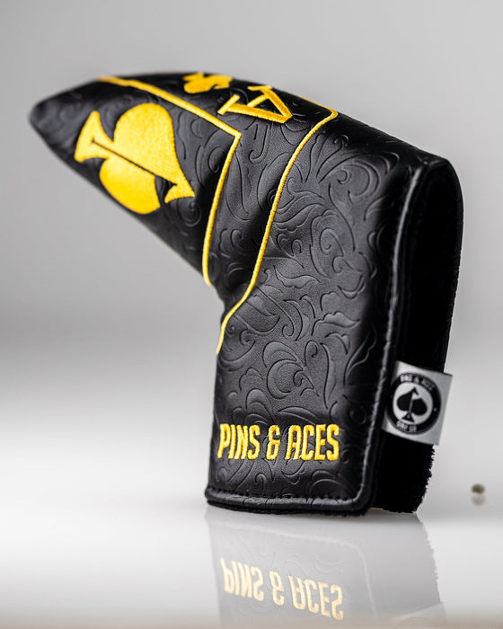 Pins & Aces Black/Gold Ace of Spades Blade Headcover