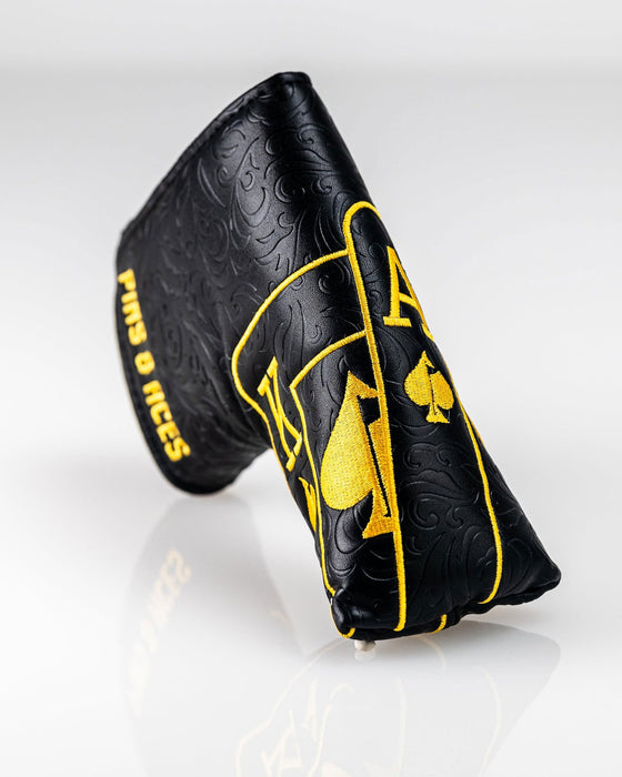 Pins & Aces Black/Gold Ace of Spades Blade Headcover