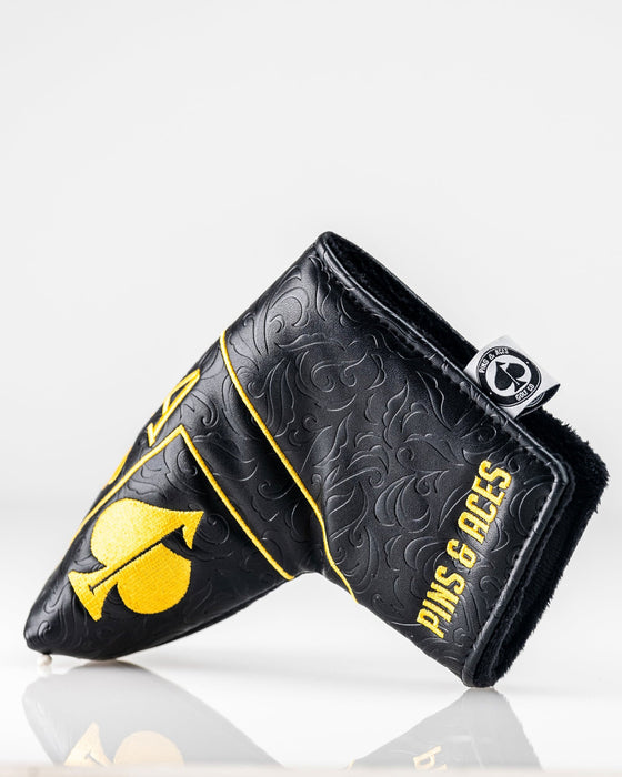 Pins & Aces Black/Gold Ace of Spades Blade Headcover