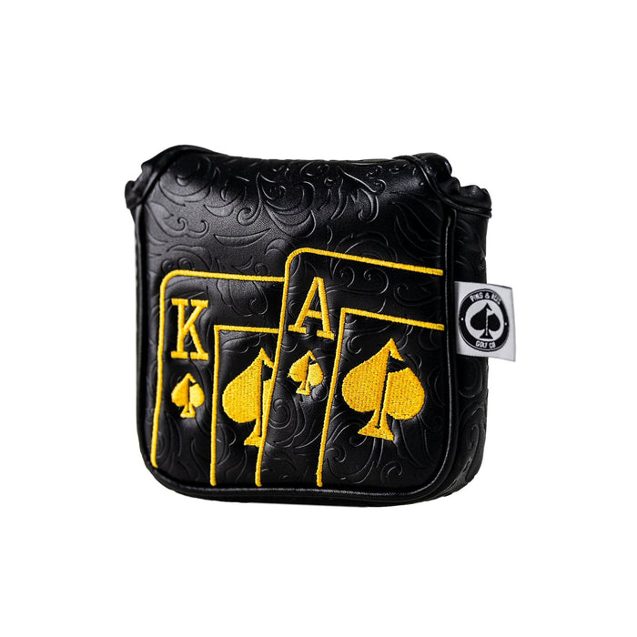 Pins & Aces Black/Gold Ace of Spades Mallet Headcover