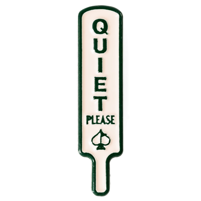 Pins & Aces Quiet Please Ballmarker