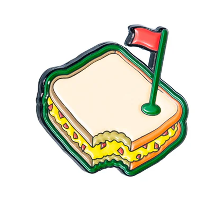 Pins & Aces Pimento Cheese Sandwich Ballmarker