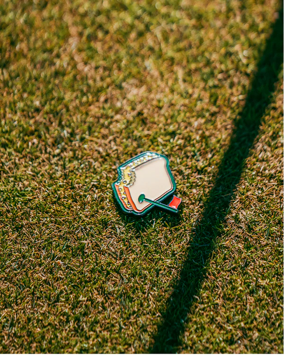 Pins & Aces Pimento Cheese Sandwich Ballmarker