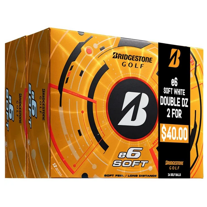Bridgestone 2026 E6 Soft Double Dozen Golf Balls