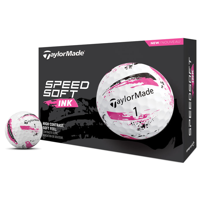 TaylorMade SpeedSoft Ink Pink 2024 Women's Golf Balls