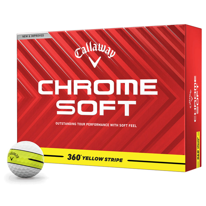 Callaway Chrome Soft 360 Stripe 2025 Golf Balls