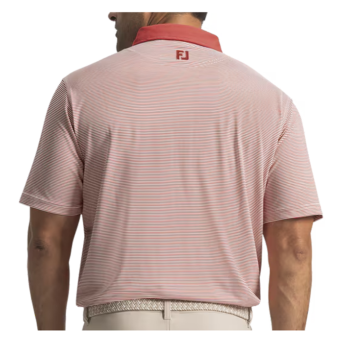 FootJoy Feeder Stripe Pique Golf Polo