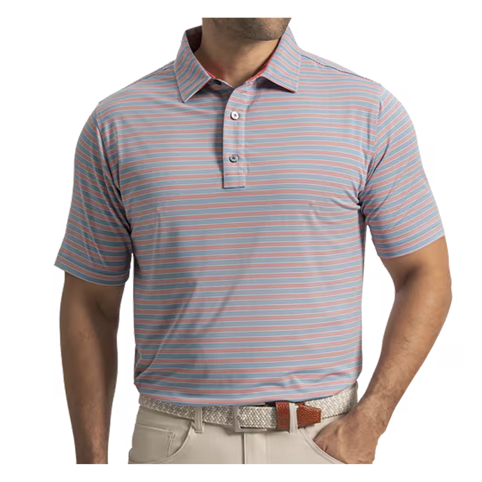 FootJoy Pinstripe Cluster Stripe Lisle Golf Polo