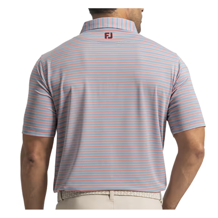 FootJoy Pinstripe Cluster Stripe Lisle Golf Polo