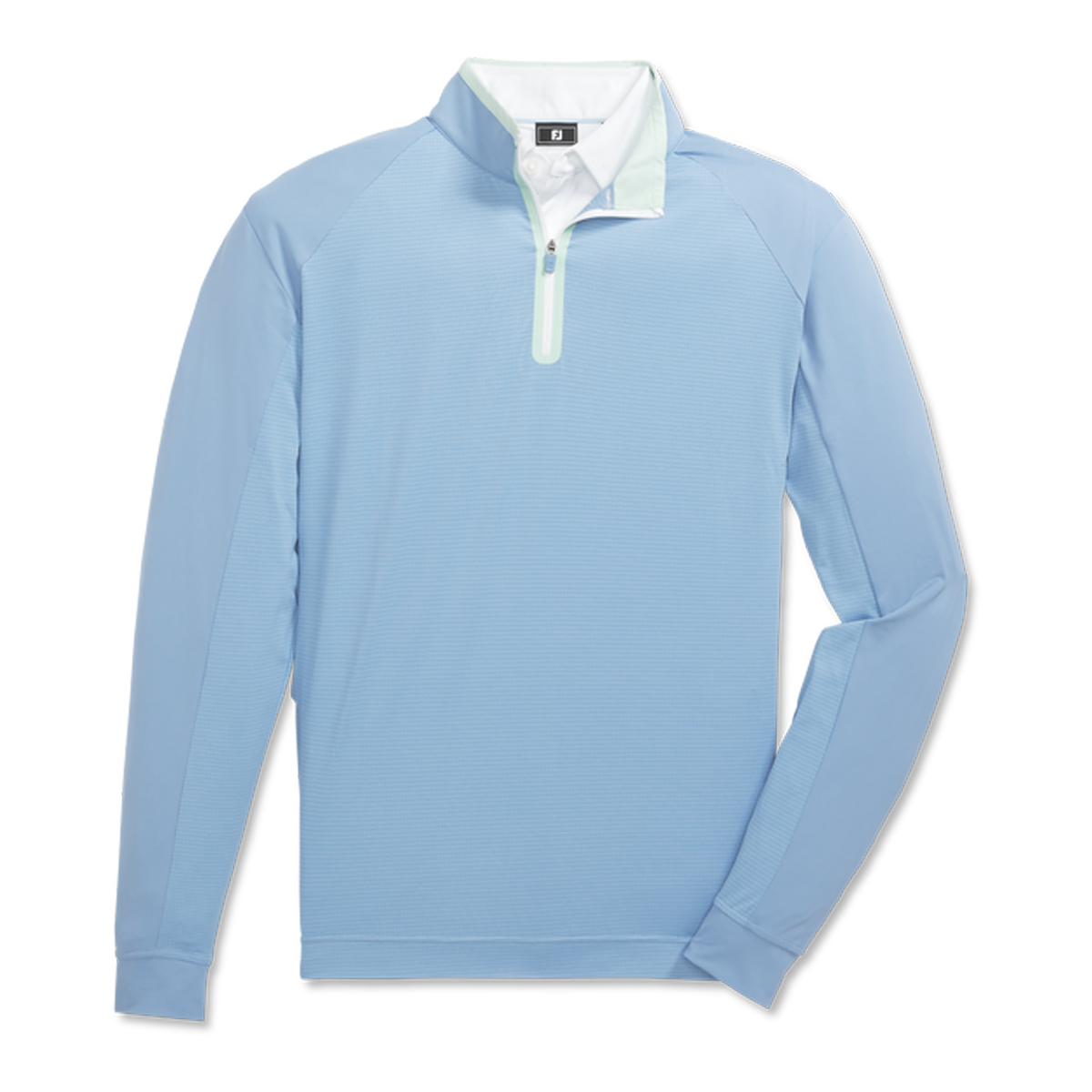 Chemise Coupe-vent FootJoy Zephyr – Golf, Homme, Taille M, Bleu, Manches Longues, 1/2 Zip