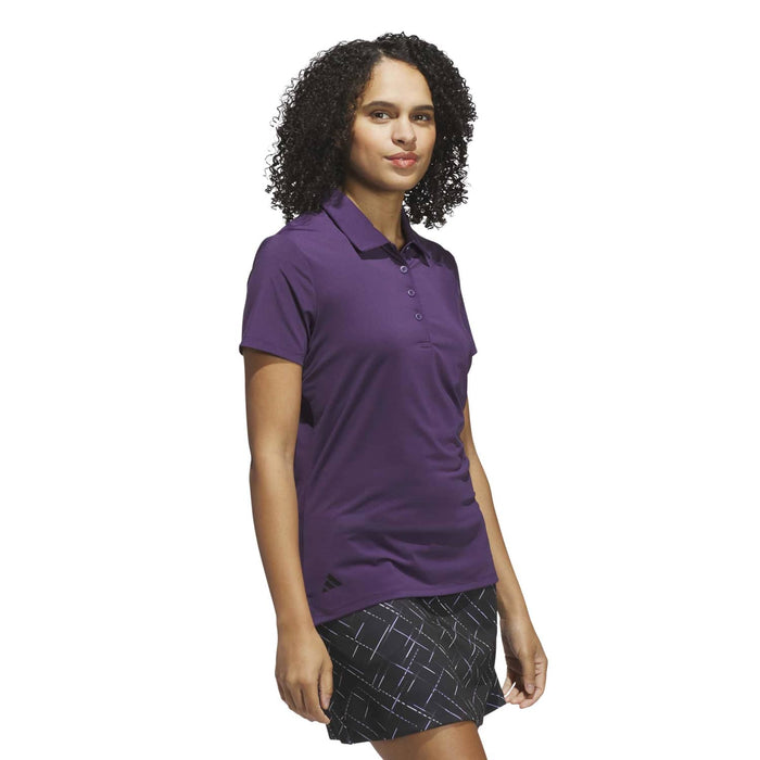 Adidas Women's Ultimate365 Solid Short Sleeve Polo Shirt