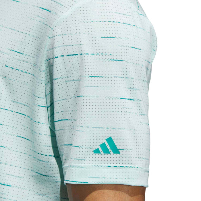 Adidas Men's Ultimate365 Mesh Glimmer Print Polo Shirt