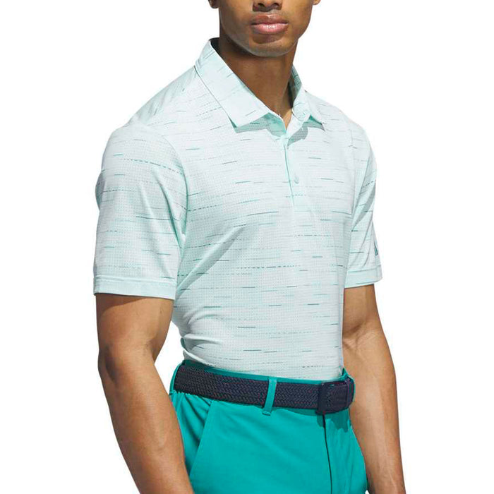 Adidas Men's Ultimate365 Mesh Glimmer Print Polo Shirt