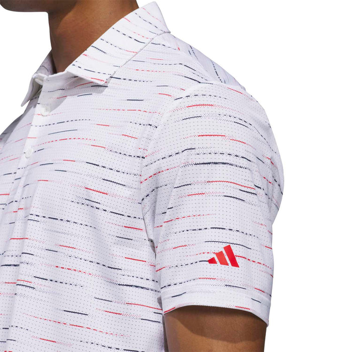 Adidas Men's Ultimate365 Mesh Glimmer Print Polo Shirt