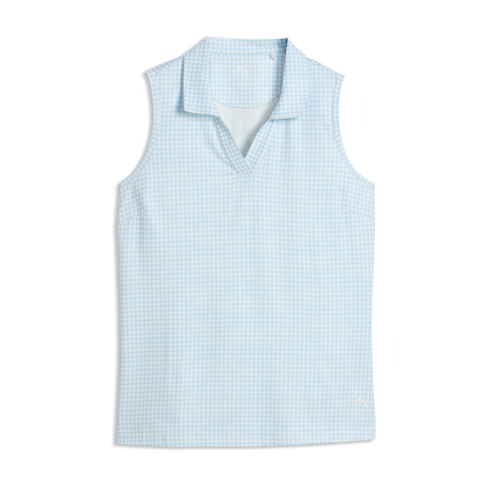 Puma Women's Cloudspun Mono Check SL Polo