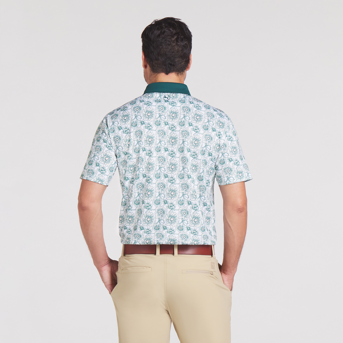 Puma Pique Flower Fields Polo