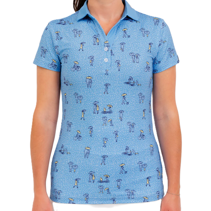 Waggle April Showers Women's Polo
