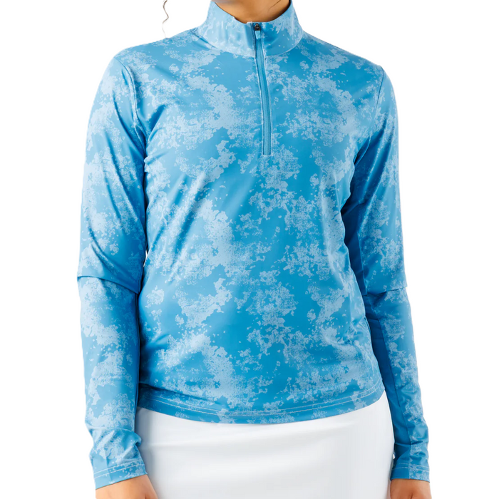 Waggle Cobalt Women's Refresh Quarter Zip