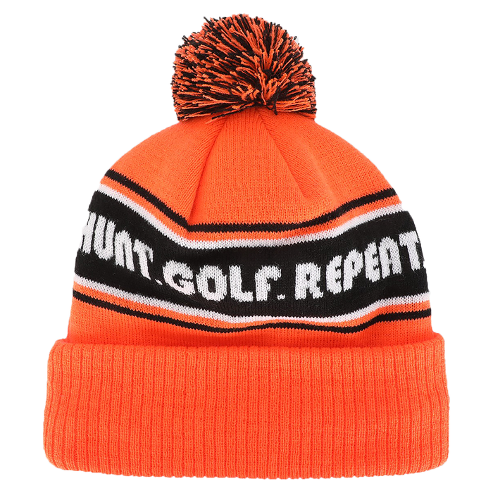 Waggle Hunt. Golf. Repeat. Pom Beanie