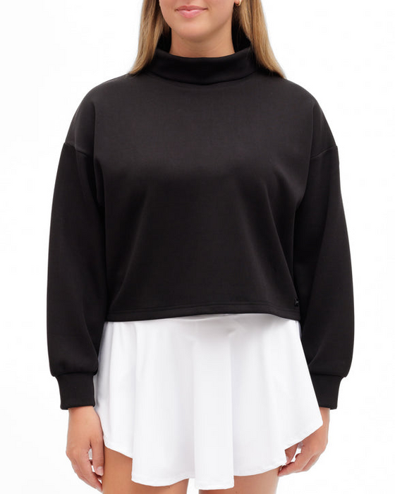 Waggle Plume Women's Funnel-Neck Sweatshirt