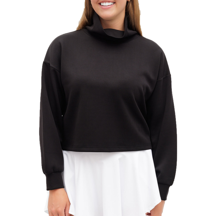 Waggle Plume Women's Funnel-Neck Sweatshirt
