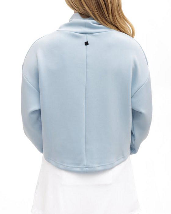 Waggle Plume Women's Funnel-Neck Sweatshirt