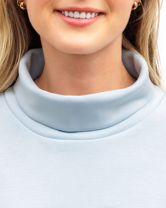 Waggle Plume Women's Funnel-Neck Sweatshirt